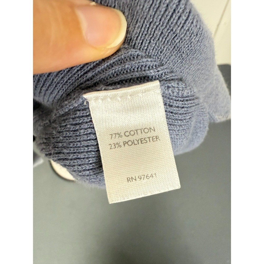 J. Jill Women's V- Neck Classic Knit Pullover Sweater Gray Size Large FLAW - Picture 5 of 6